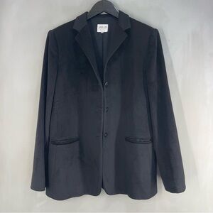 Armani Collezioni Black Blazer Jacket 100% Cashmere  Size 10 Men